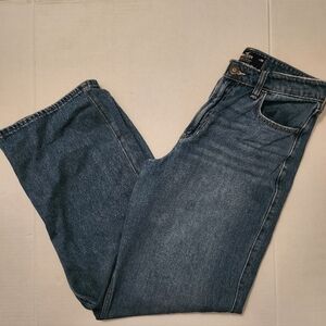 Hollister Women's Classic Wide Leg High Rise Blue Denim Jeans Size 28